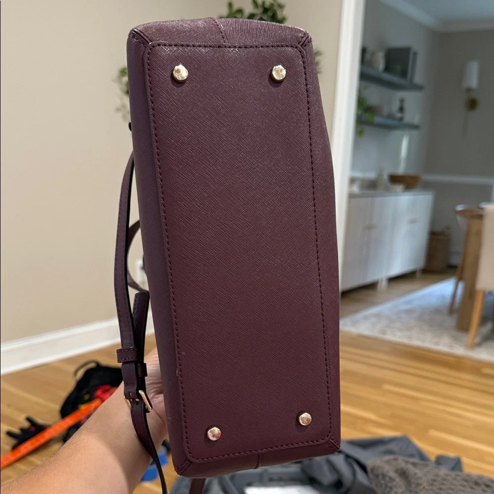 Kate Spade Plum Satchel Bag - Picture 4 of 6